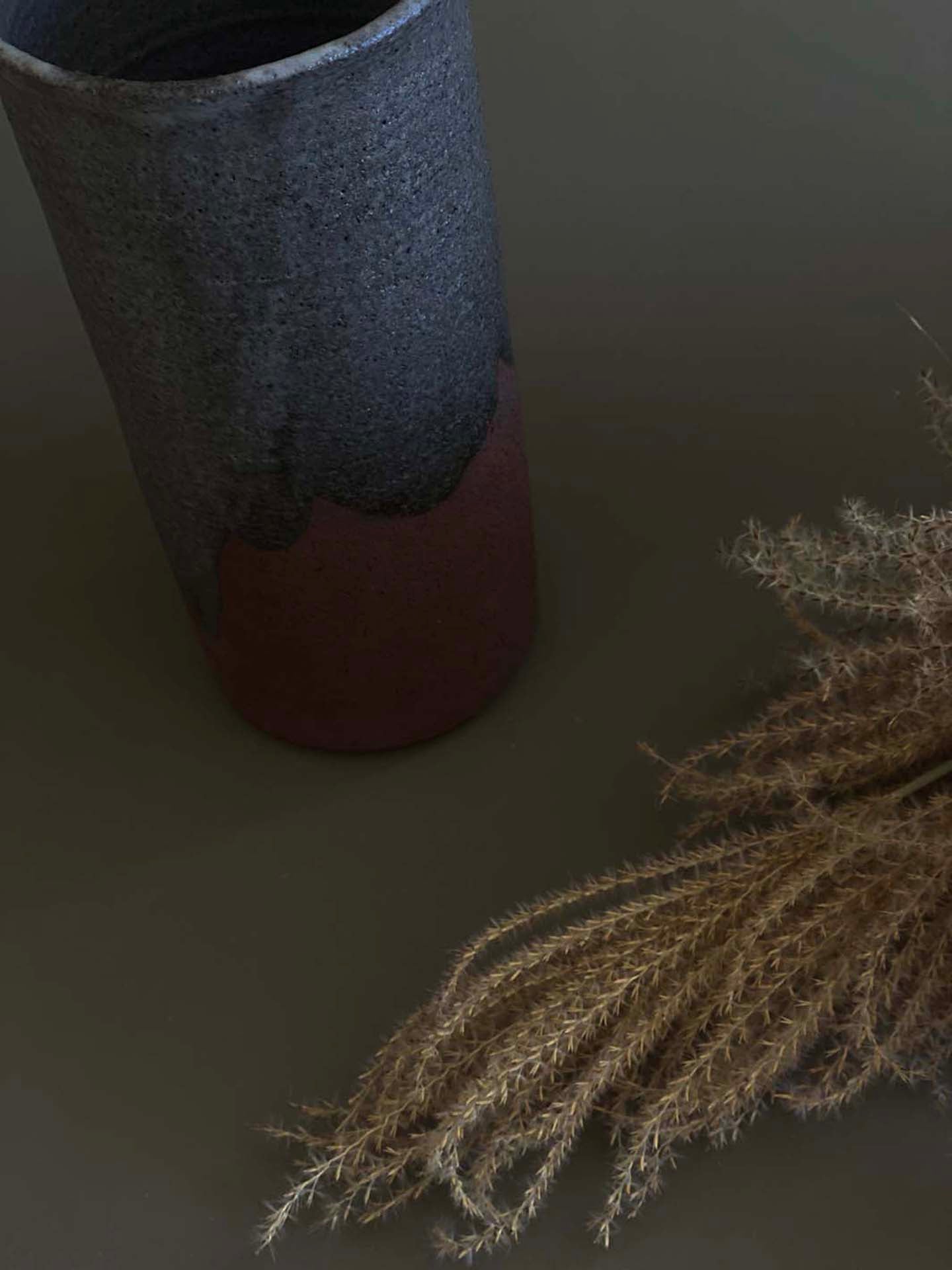 Vase en grès rouge