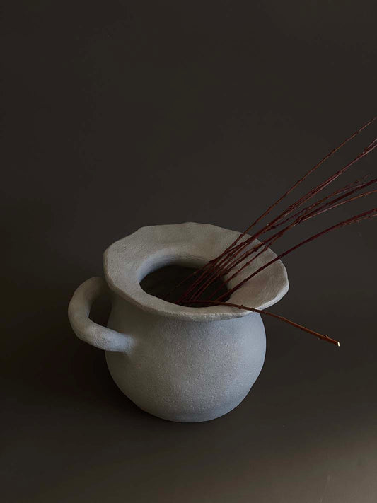 Grand vase chamotté