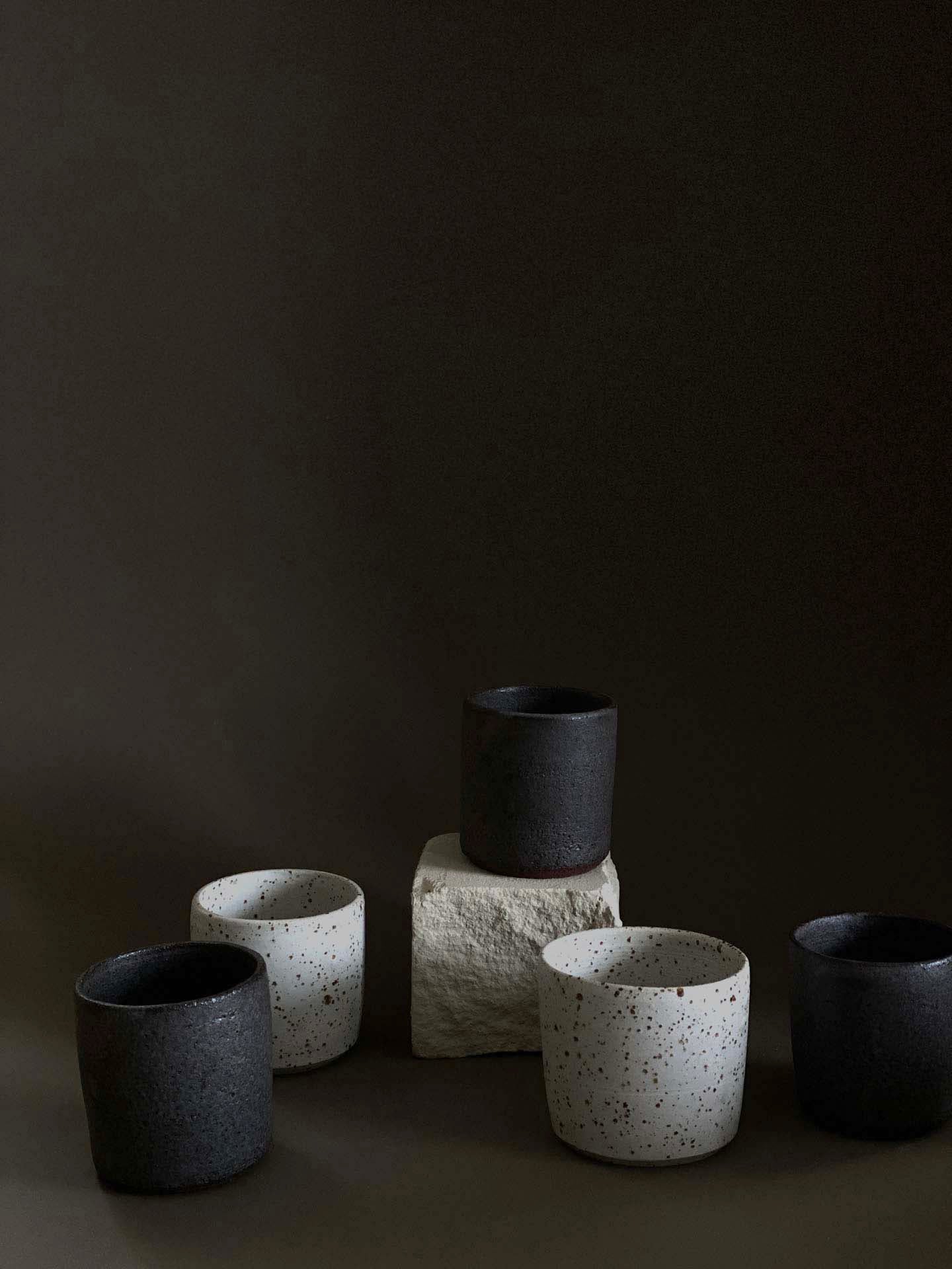 Tasse expresso en grès rouge