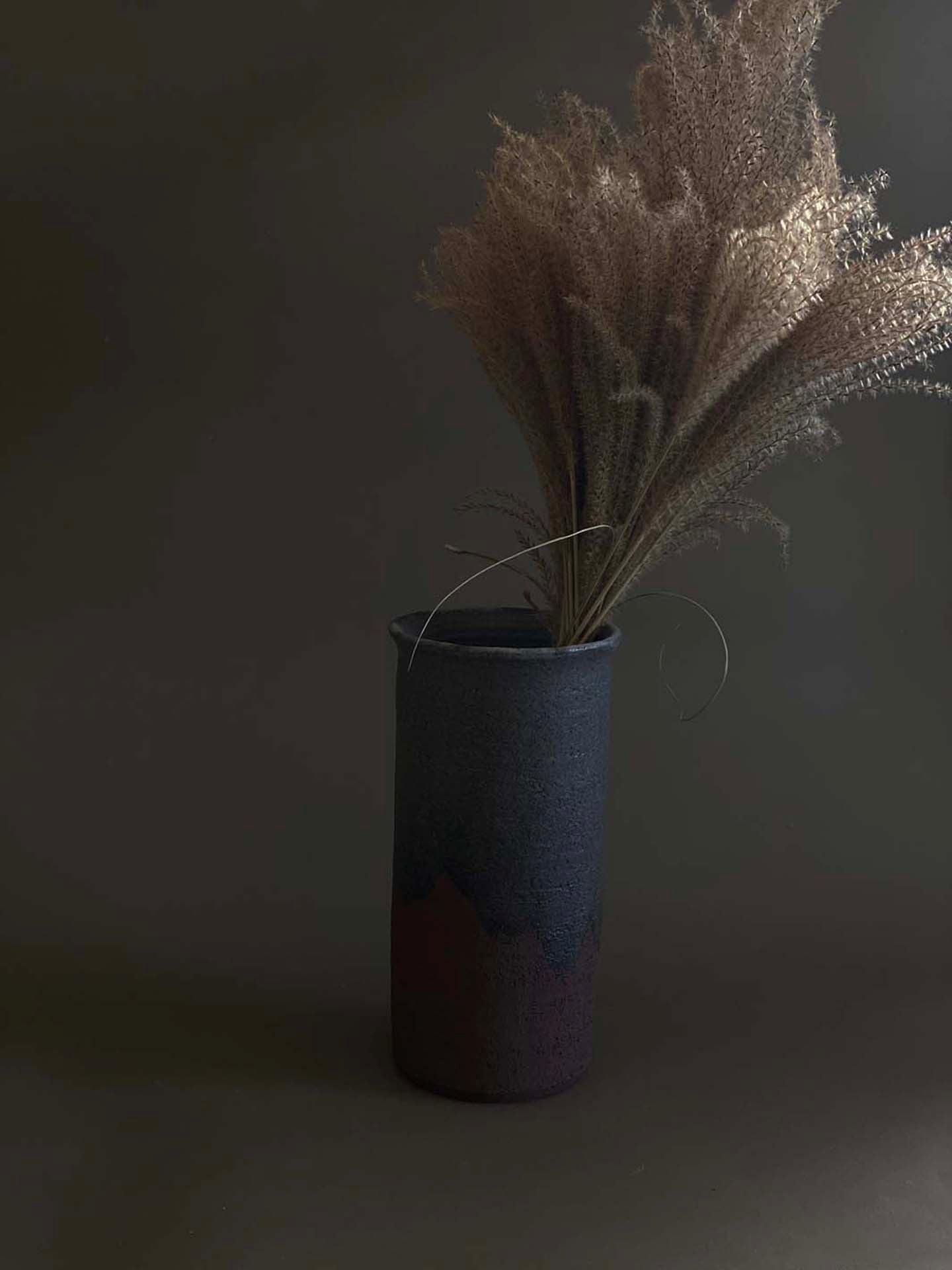 Vase en grès rouge