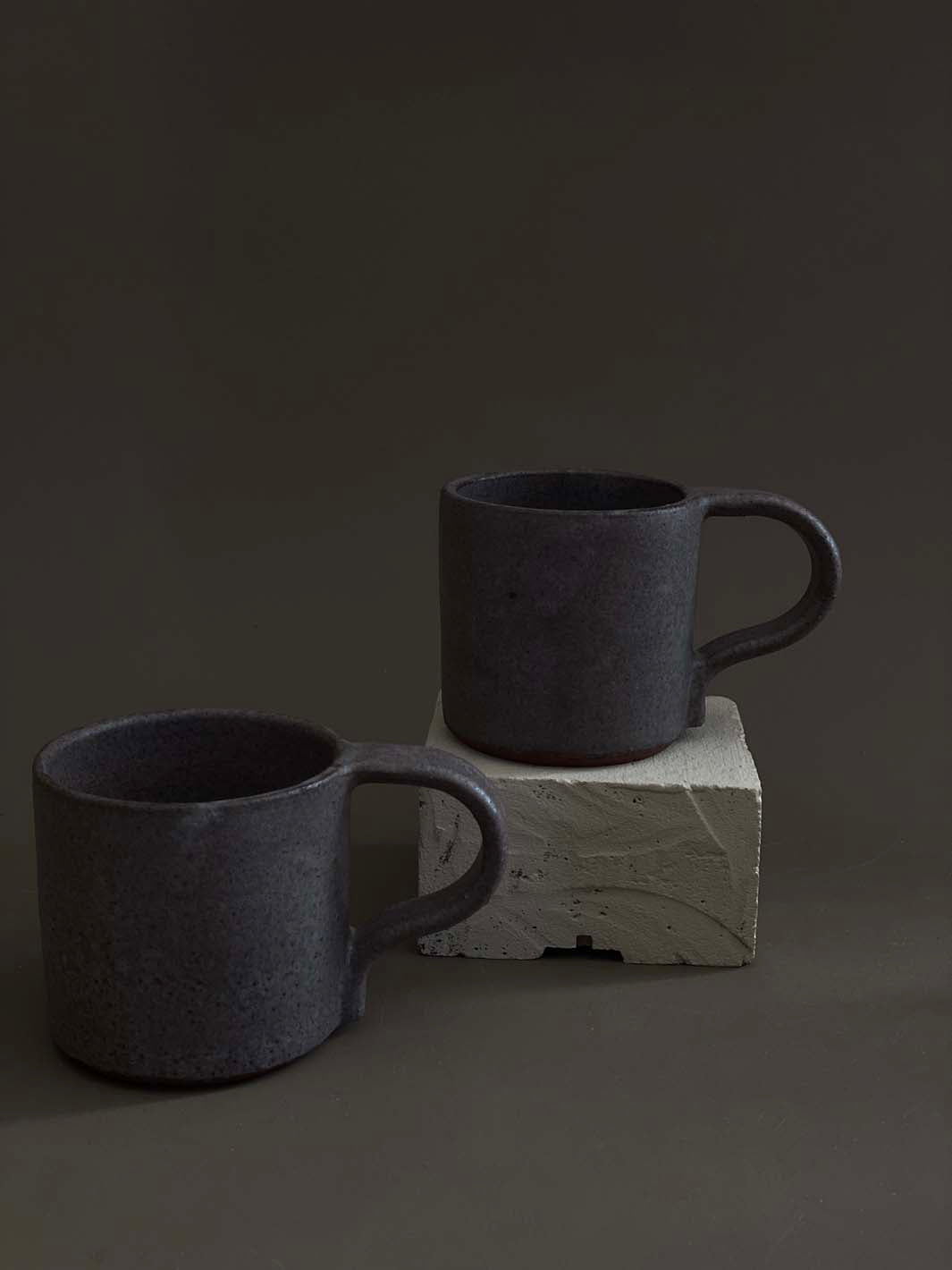 Mug en grès chocolat